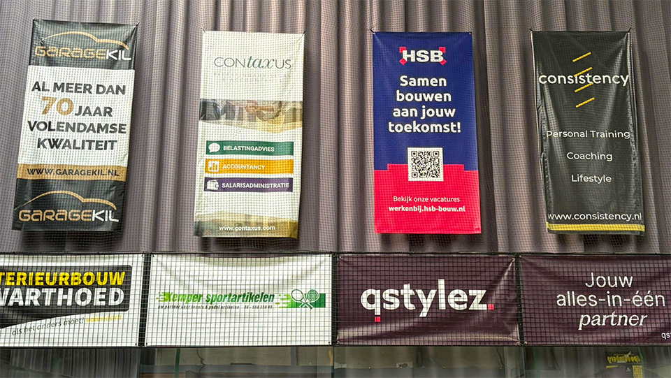 Sponsordoeken en zichtbaarheid