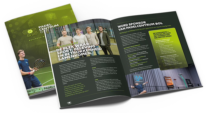 Business brochure Padelcentrum Bol