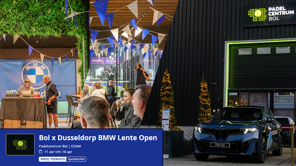 Toernooien en events bij Padelcentrum Bol