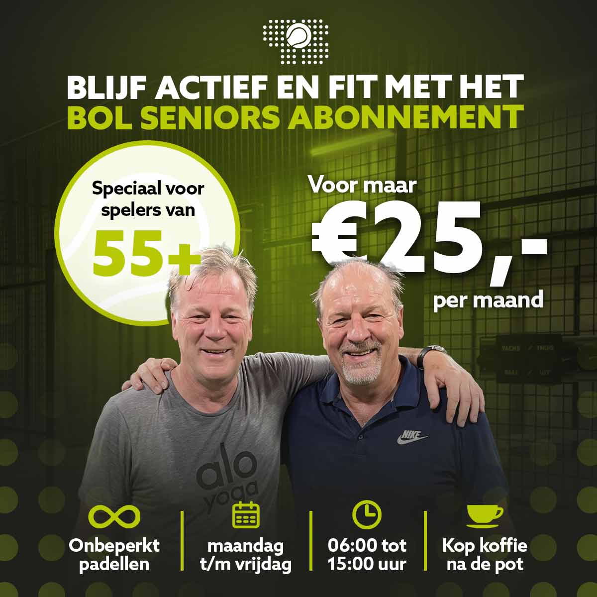 senior abonnement padelcentrum bol